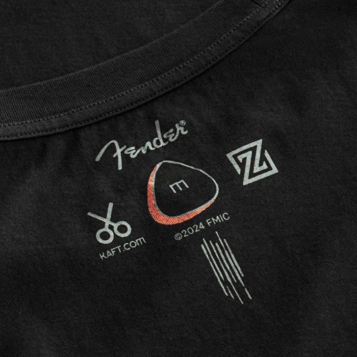KAFT X FENDER X ZUHAL Neon Stage - Tar - Tasarım T-Shirt - Unisex